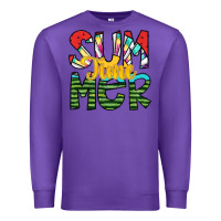 Purple summer time Premium Sweatshirt - SublimationCraftShop