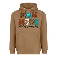 Toasted Coconut mom mode all day every day Heavyweight Hoodie - texasbilliewilder