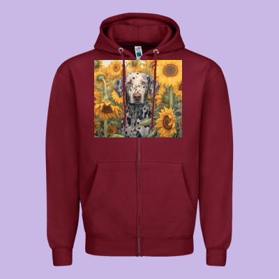 Zipper Hoodie dalmatian