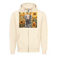 Sandshell dalmatian Zipper Hoodie - Unal Design