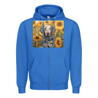 True Royal dalmatian Zipper Hoodie - Unal Design