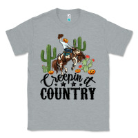 Heather Grey creepin it country rodeo Classic Tee - MaliasSmallBusiness