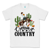 White creepin it country rodeo Classic Tee - MaliasSmallBusiness