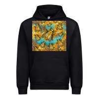 Black Bumble Bees Urban Hoodie - LillyAllenDesigns