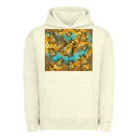 Pigment Pistachio Bumble Bees Urban Hoodie - LillyAllenDesigns