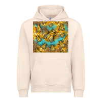 Sandshell Bumble Bees Urban Hoodie - LillyAllenDesigns