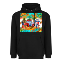 Puerto Rico Coffee Cups Heavyweight Hoodie | Teevron