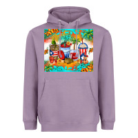 Lavender puerto rico coffee cups Heavyweight Hoodie - Zillion Design Studio