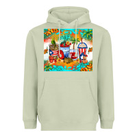 Matcha puerto rico coffee cups Heavyweight Hoodie - Zillion Design Studio