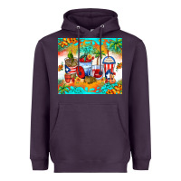 Plum puerto rico coffee cups Heavyweight Hoodie - Zillion Design Studio