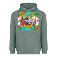 Sage puerto rico coffee cups Heavyweight Hoodie - Zillion Design Studio