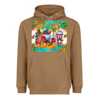 Toasted Coconut puerto rico coffee cups Heavyweight Hoodie - Zillion Design Studio