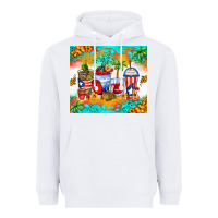 White puerto rico coffee cups Heavyweight Hoodie - Zillion Design Studio