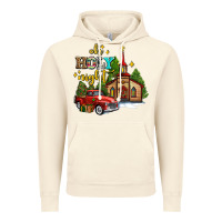 Vintage Artic the church  holy night western truck Vintage Hoodie - AdoDesignShop