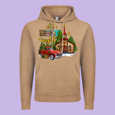 The Church  Holy Night Western Truck Vintage Hoodie Designed By Adodesignshop