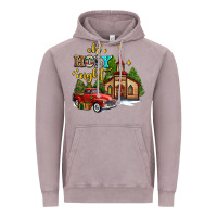 Vintage Zinc the church  holy night western truck Vintage Hoodie - AdoDesignShop