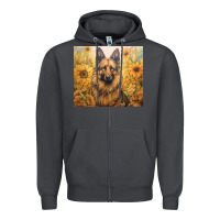 Smoke german shepherd Zipper Hoodie - Unal Design