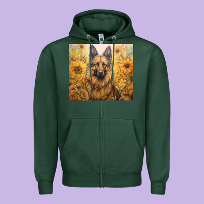 Zipper Hoodie german shepherd