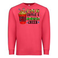 Cardinal I Run On Coffee & Christmas Cheer Premium Sweatshirt - CowhideDigitalArt