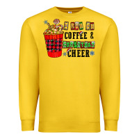 Lemon I Run On Coffee & Christmas Cheer Premium Sweatshirt - CowhideDigitalArt
