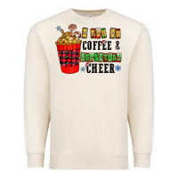 Sandshell I Run On Coffee & Christmas Cheer Premium Sweatshirt - CowhideDigitalArt