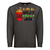 Smoke I Run On Coffee & Christmas Cheer Premium Sweatshirt - CowhideDigitalArt
