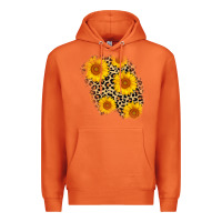 Carrot leopard sunflower patch Premium Hoodie - AdoDesignShop