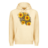 Pina Colada leopard sunflower patch Premium Hoodie - AdoDesignShop