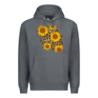 Rock leopard sunflower patch Premium Hoodie - AdoDesignShop