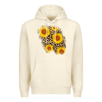 Sandshell leopard sunflower patch Premium Hoodie - AdoDesignShop