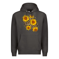 Leopard Sunflower Patch Premium Hoodie | Teevron