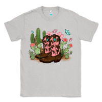 Moon Dust cowboy boots with cactus Classic Tee - MaliasSmallBusiness