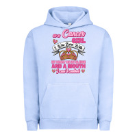 Pigment Grape Ice As A Cancer Girl I Was Born With My Heart On My Sleeve And A Mouth Urban Hoodie - Jasminsmagicworld