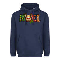 Navy reindeer noel christmas Heavyweight Hoodie - RanaPortraitStore