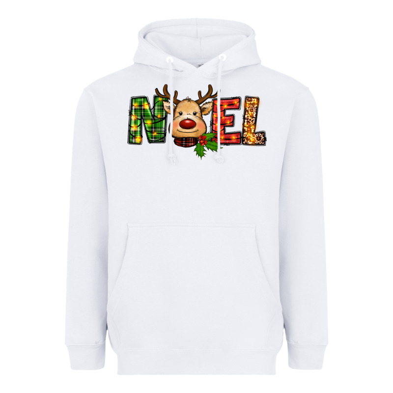 Reindeer Noel Christmas Heavyweight Hoodie by RanaPortraitStore | Teevron