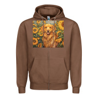 Chestnut golden retriever Zipper Hoodie - Unal Design