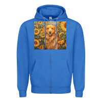 True Royal golden retriever Zipper Hoodie - Unal Design