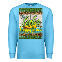 The Lake Is My Happy Place Air Freshener Premium Sweatshirt | Teevron