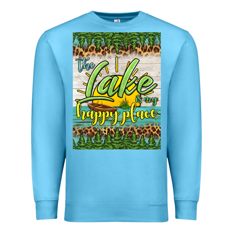 The Lake Is My Happy Place Air Freshener Premium Sweatshirt by HRA Design Shop | Teevron