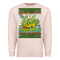 Pale Pink the lake is my happy place air freshener Premium Sweatshirt - HRA Design Shop