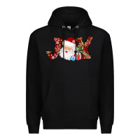 Black joy christmas santa Premium Hoodie - AdoDesignShop