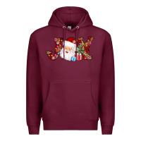 Burgundy joy christmas santa Premium Hoodie - AdoDesignShop