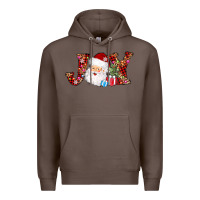 Coffee joy christmas santa Premium Hoodie - AdoDesignShop