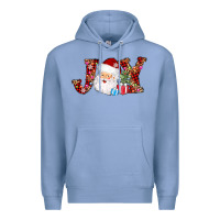 Colony Blue joy christmas santa Premium Hoodie - AdoDesignShop