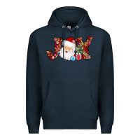 Navy joy christmas santa Premium Hoodie - AdoDesignShop