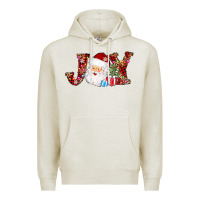 Oatmeal Heather joy christmas santa Premium Hoodie - AdoDesignShop