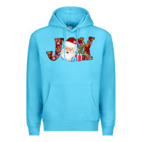 Ocean Blue joy christmas santa Premium Hoodie - AdoDesignShop