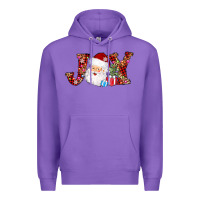 Purple joy christmas santa Premium Hoodie - AdoDesignShop