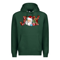 Sports Green joy christmas santa Premium Hoodie - AdoDesignShop