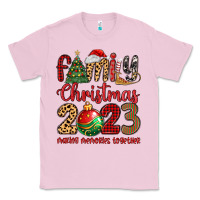 Bubblegum Pink family christmas 2023 making memories together Classic Tee - MaliasSmallBusiness